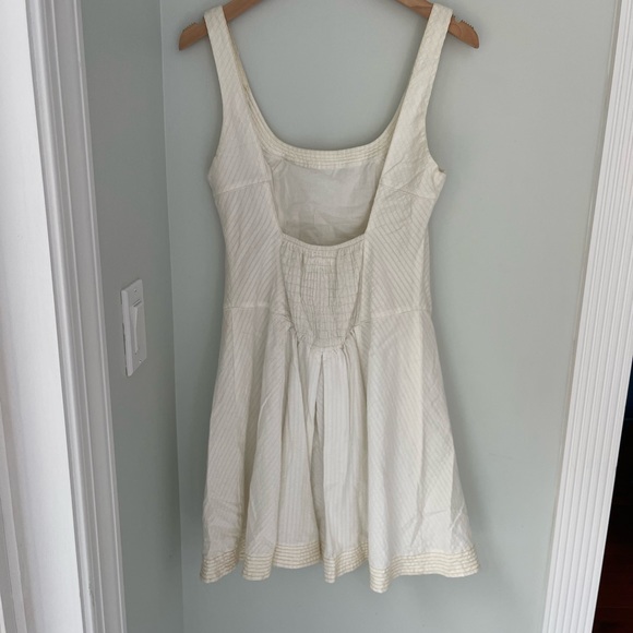 Free People Cream Fit and Flare Dress Size 4 - Picture 2 of 4